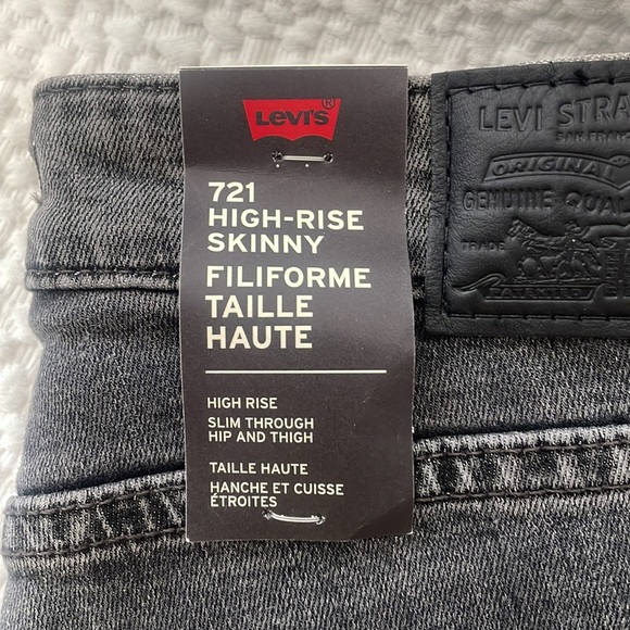 NWT Levi 721 High-Rise Skinny Jean - Picture 3 of 4